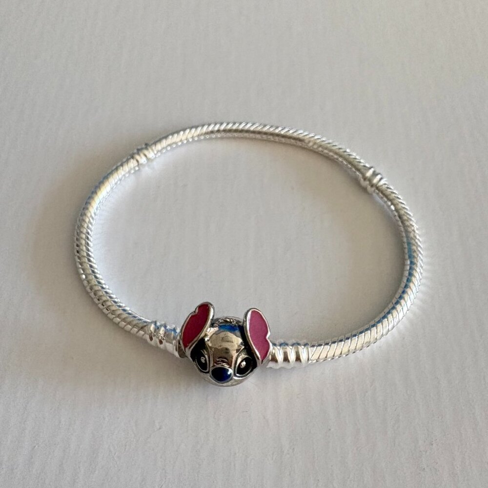 Pandora Disney Stitch Snake Chain Bracelet
